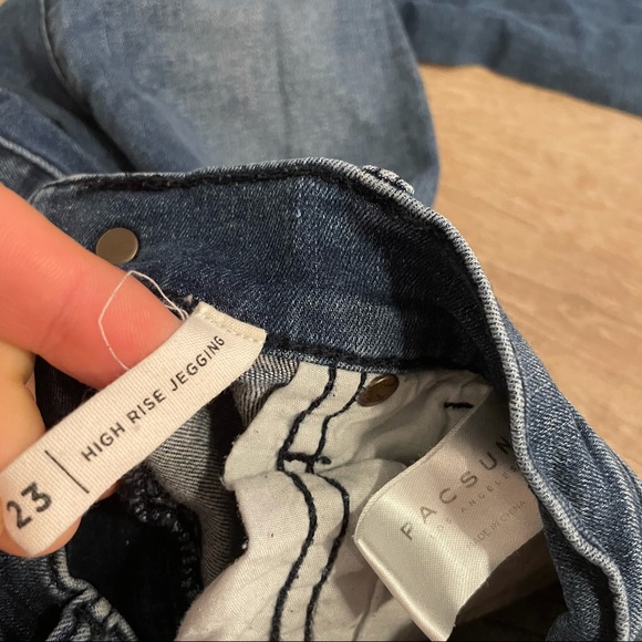 Pacsun high rise Jeggings blue size 23 - Picture 7 of 7